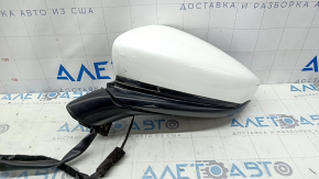 Зеркало боковое левое в сборе Mazda CX-30 20-25 3 пина, подогрев, белое, надломано, царапина