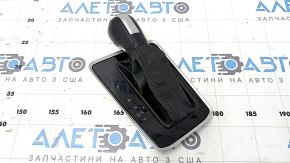 Ручка АКПП із накладкою шифтера VW Jetta 19-21 шкіра чорна, подряпини