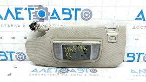 Козирок лівий Ford Fusion mk5 17-20 світло-сірий, без гачка, з підсвічуванням, без заглушки, під чищення