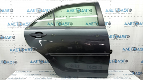 Дверь в сборе задняя правая Toyota Camry v40 графит 1G3, тычки, вмятина, царапина на молдинге, коррозия