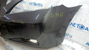 Бампер передний голый Toyota Camry v40 07-09 графит 1G3, царапины, не заводское отверствие, вмятины, трещина