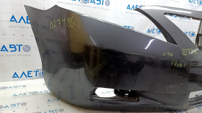 Бампер передний голый Toyota Camry v40 07-09 графит 1G3, царапины, не заводское отверствие, вмятины, трещина