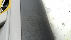 Обшивка двери карточка задняя правая Toyota Camry v40 серая, подлокотник серая кожа, вставка под дерево, с ручкой, царапины, под чистку