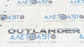 Емблема напис OUTLANDER капота Mitsubishi Outlander 22-26 хром