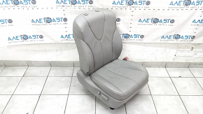 Пассажирское сидение Toyota Camry v40 07-09 без airbag, кожа серое, электро, подогрев, без подголовника, потрескано, под химчистку, примято, побелел пластик, царапины