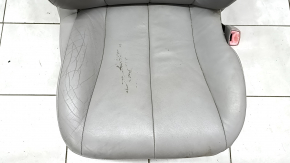 Пассажирское сидение Toyota Camry v40 07-08 без airbag, кожа серое, электро, подогрев, без подголовника, потрескано, под химчистку, примято, побелел пластик, царапины