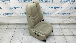 Пасажирське сидіння Mazda CX-9 16-17 без airbag, електричне, підігрів, шкіра бежева перфорація, без підголівника, прим'ято, під хімчистку