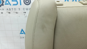 Пассажирское сидение Mazda CX-9 16-17 без airbag, электрическое, подогрев, кожа бежевая перфорация, без подголовника, примято, под химчистку