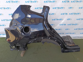 Чверть крило задня права Nissan Rogue 14-20 під BSM, відпиляна, чорна, тички, просвердлені отвори