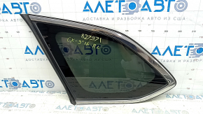 Форточка глухе скло задня ліва Mazda CX-9 16-23 хром подряпини на хромі, подряпини на ущільнювачі