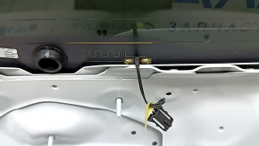 Дверь багажника голая со стеклом Audi Q5 80A 21-24 тонировка, белый LY9C