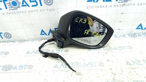 Дзеркало бічне праве у зборі Mazda CX-9 16-17 7 пінів, BSM, поворотник, біле