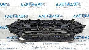 Решетка радиатора grill Ford Edge 19-24 в сборе со значком, без камеры, песок