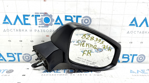 Дзеркало бічне праве у зборі Toyota Sienna 21-26 6 пінів, підігрів, BSM, графіт