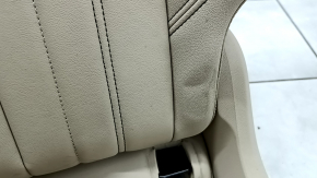 Задний ряд сидений 2 ряд левое Audi Q5 80A 21-25 кожа бежевая, механическое, Standard, с ремнем безопасности, с подстаканником, вмятины, под чистку