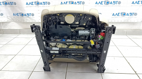 Водительское сидение Audi Q5 80A 21-25 с airbag, электрическое, подогрев, кожа бежевая, Standard, вмятины, царапины, под чистку