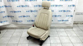 Водійське сидіння Audi Q5 80A 21-24 з airbag, електричне, підігрів, шкіра бежева, Standard, вм'ятини, подряпини, під чищення