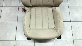 Водительское сидение Audi Q5 80A 21-25 с airbag, электрическое, подогрев, кожа бежевая, Standard, вмятины, царапины, под чистку