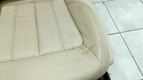 Водительское сидение Audi Q5 80A 21-25 с airbag, электрическое, подогрев, кожа бежевая, Standard, вмятины, царапины, под чистку
