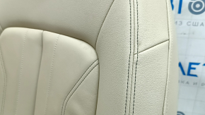 Водительское сидение Audi Q5 80A 21-25 с airbag, электрическое, подогрев, кожа бежевая, Standard, вмятины, царапины, под чистку