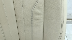 Водительское сидение Audi Q5 80A 21-25 с airbag, электрическое, подогрев, кожа бежевая, Standard, вмятины, царапины, под чистку