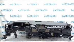 Торпедо передняя панель с AIRBAG Toyota Sienna 21-26 без проекции, черная, потерта