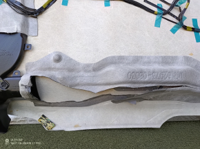 Обшивка потолка Toyota Sienna 21-24 под люк, серая, голая, под чистку, надорван воздуховод