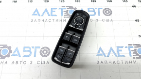 Управління склопідйомником переднім лівим Porsche Macan 15-26 чорне з хром, автоскладання, під BSM, зламані кріплення