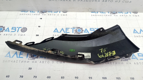 Губа переднего бампера левая Audi E-Tron 19-23 Quattro, песок, царапины, трещина
