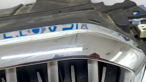 Решетка радиатора grill в сборе BMW X5 G05 19-25 с жалюзи дефлектором радиатора 3.0T с моторчиком, X-LINE, с камерой 360, хром, песок