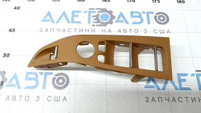 Накладка управління склопідйомником переднім лівим BMW X5 G05 19-26 коричнева COGNAC, під автоскладання