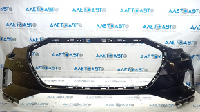 Бампер передний голый Audi E-Tron 19-23 под парктроники, Quattro, черный LY9T, без заглушек, царапины, песок, слом креп
