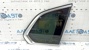 Форточка глухе скло задня права BMW X5 G05 19-26 з хром молдингом, тонування, скол