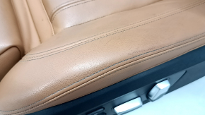 Водительское сидение BMW X5 G05 19-22 с airbag, электрическое, подогрев, память, Sport, кожа коричневая COGNAC, под химчистку, потерто
