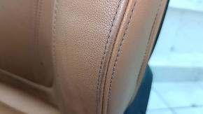 Водительское сидение BMW X5 G05 19-22 с airbag, электрическое, подогрев, память, Sport, кожа коричневая COGNAC, под химчистку, потерто