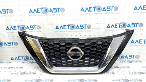 Решетка радиатора grill со значком Nissan Murano z52 19-24 рест, надломаны крепления, песок