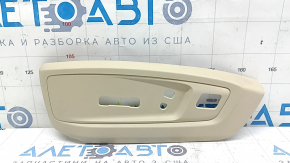 Накладка збоку сидіння водія ліва верхня Lexus ES300h ES350 13-18 бежева, під керування, потерта