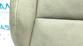 Обшивка подушки пассажирского сиденья Lexus ES300h ES350 13-15 кожа бежевая, под подогрев и вентиляцию, потрескана кожа