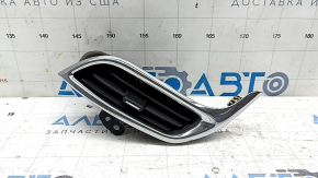 Дефлектор повітропроводу передньої панелі центральний лівий Chevrolet Equinox 18-24 чорний з хромом