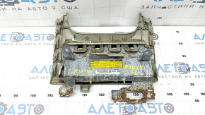 Подушка безопасности airbag коленная водительская левая Toyota Prius V 12-17 бежевая, ржавый пиропатрон