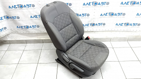 Пассажирское сидение Kia Niro 17-22 HEV, PHEV без AIRBAG, ткань, комбинированный серый, механическое, вмятины, царапины, под химчистку