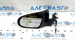 Зеркало боковое левое в сборе Toyota Camry v50 12-14 3 пина, белое, царапины