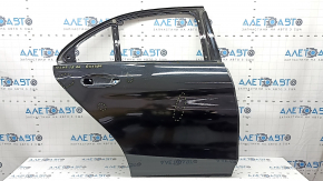 Двері голі задні права Mercedes C-class W205 15-21 алюміній, чорний 040, вм'ятини, сміття під фарбою, патьоки