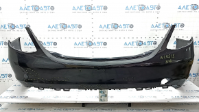 Бампер задній голий Mercedes C-class W205 300 15-18 без парктроників під BSM, чорний, подряпини, вм'ятини