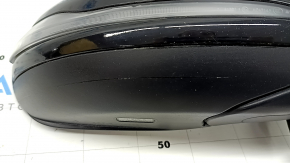 Зеркало боковое правое в сборе Mercedes C-class W205 15-21 8+8+1 пинов, поворотник, подогрев, с подсветкой, BSM, черное, царапины