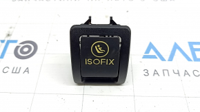 Накладка Isofix задня ліва Mercedes C-class W205 15-21 чорна, пожовкла