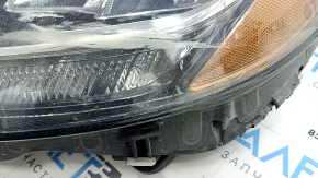 Фара передняя левая Mercedes C-class W205 15-18 галоген, с уплотнителем, царапины, в краске