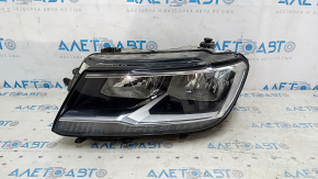 Фара передня ліва VW Tiguan 18-21 галоген, ДХО LED, сколи