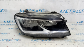 Фара передня права VW Tiguan 18-21 гола галоген, ДХО LED, скол