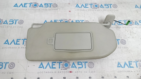 Козырек правый Volvo XC90 16-26 кожа серая с подсветкой, без крючка, царапины, под химчистку